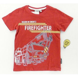 Salt and Pepper Jungen T-Shirt Feuerwehr  92/98 fire red